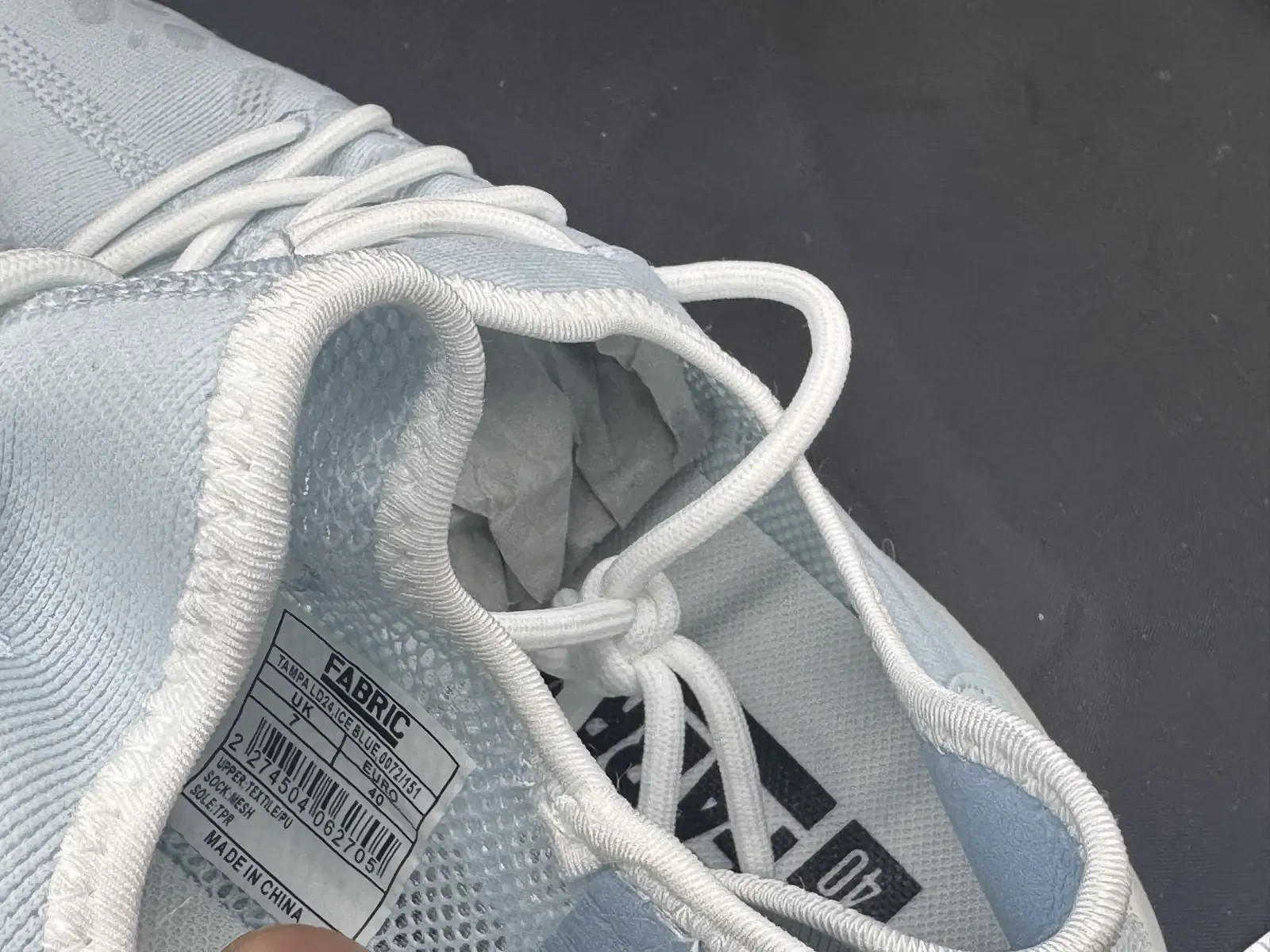 Fabric Tampa 1024 Trainers UK 7 Ice Blue Knit Mesh Lightweight Running Shoes image 8
