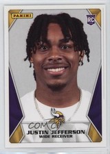 2020 Panini NFL Sticker & Card Collection Justin Jefferson #92 Rookie RC 0u79. rookie card picture
