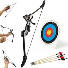 Compound Bow and Arrow Set, Right/Left Handed for Target Shooting Hunting Gam...