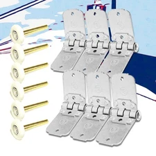 6X Metallic Roll Up End Hinge+2" Nylon Roller For Freight Trailer Roll Up Door