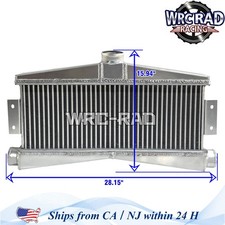 Aluminum Twin Turbo Trttc9 Intercooler 1300hp 25 For Corvette Camaro Viper Lsx