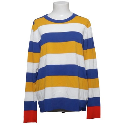 COS, Strickpullover, Größe: L, Blau/Weiß/Gelb/Rot, Baumwolle, Streifen #ksh
