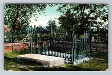 Salt Lake City UT-Utah Old Card View Brigham Young's Grave Vintage Postcard PC