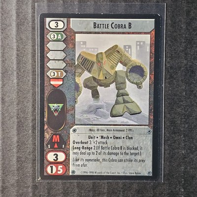 Battle Cobra B, 1996-1998 Battletech CCG Crusade Set (1/2)