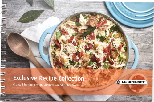 Le Creuset Mini Kochbuch Spiralgebunden für 2 3/4 Quart Flacher runder Dutch Oven