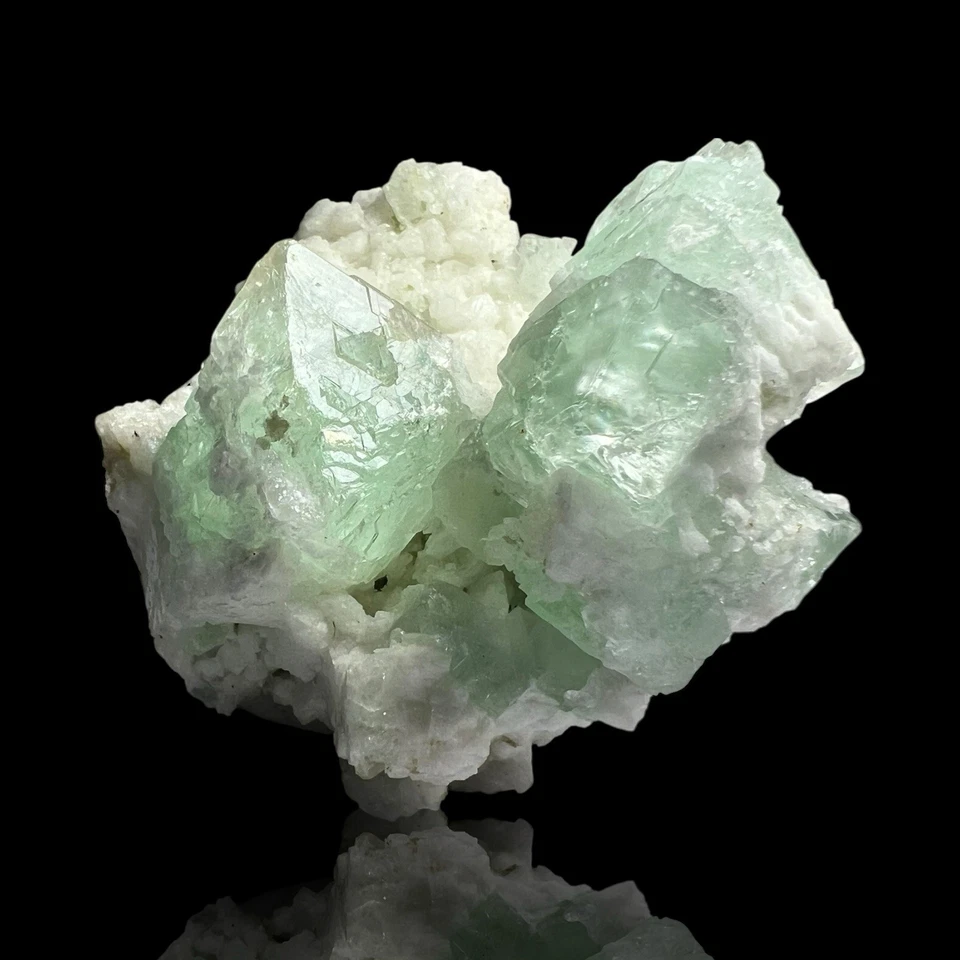 Cristales de fluorita verde fosforescentes ULTRA RAROS de alta calidad SKARDU, PAKISTÁN Foto 2 de 4