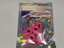 4 NEW MADE IN USA Alan's Custom BIG EYE Jigs PINK 1/2 oz. FREE SHIPPING