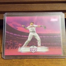 Topps 2025 Stadium Club Austin Riley #72 Red Foil Atlanta Braves Baseball