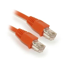 6ft Cat5E Ethernet RJ45 Patch Cable  Stranded  Snagless Booted  ORANGE