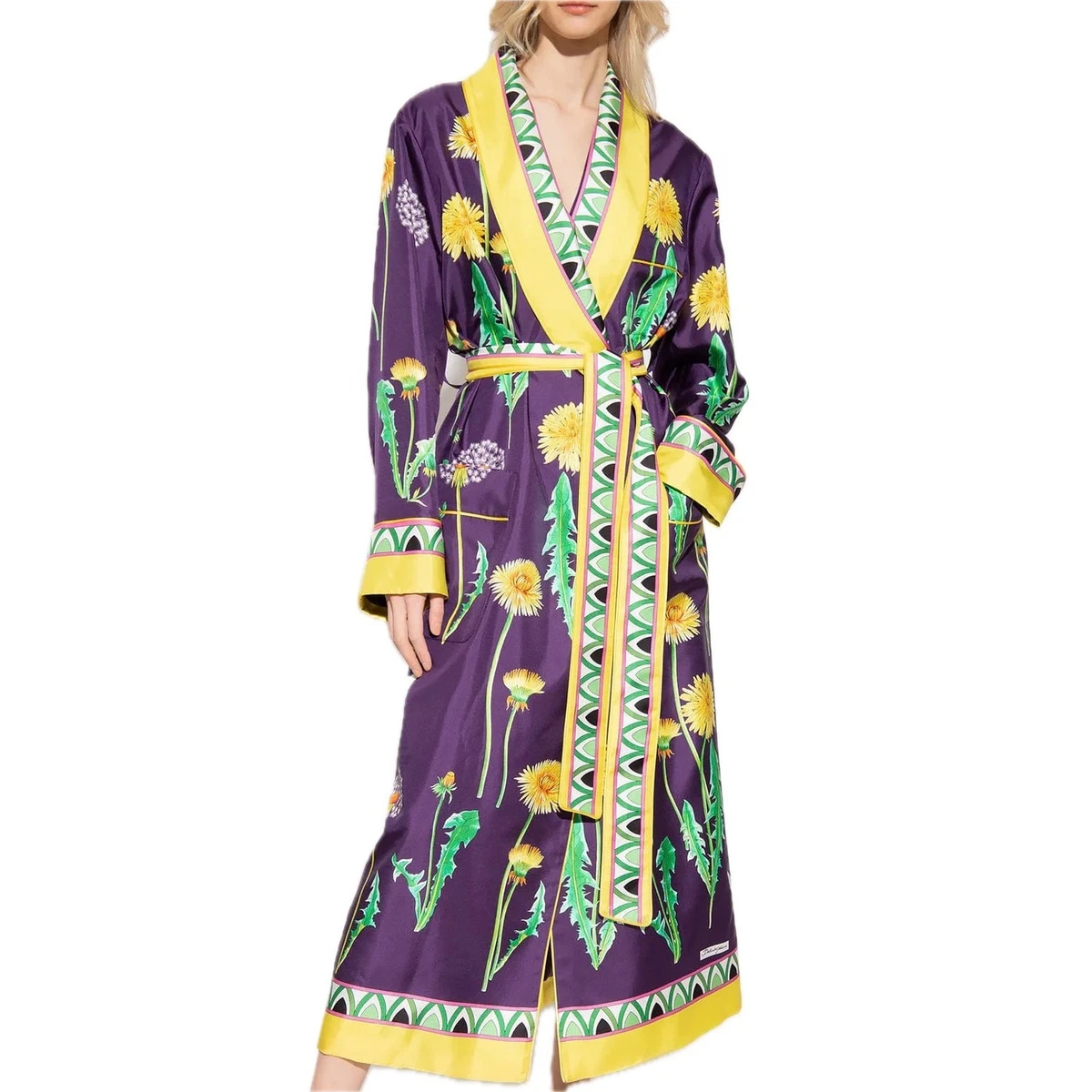 Robe Longue En Soie Dolce & Gabbana Skims - Taille L - Multicolore - Neuf Avec étiquettes