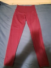 Aerie Chill Play Move High-Waisted Leggings Med Maroon