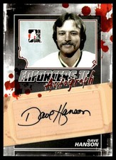 2013-14 In The Game Enforcers Autographs Dave Hanson Auto #A-DH