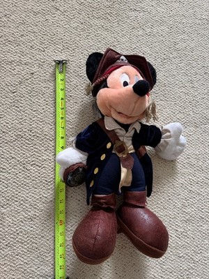 Disney Parks Mickey Mouse Jack Sparrow Pirate Plush 15'' Pirates Caribbean NWT