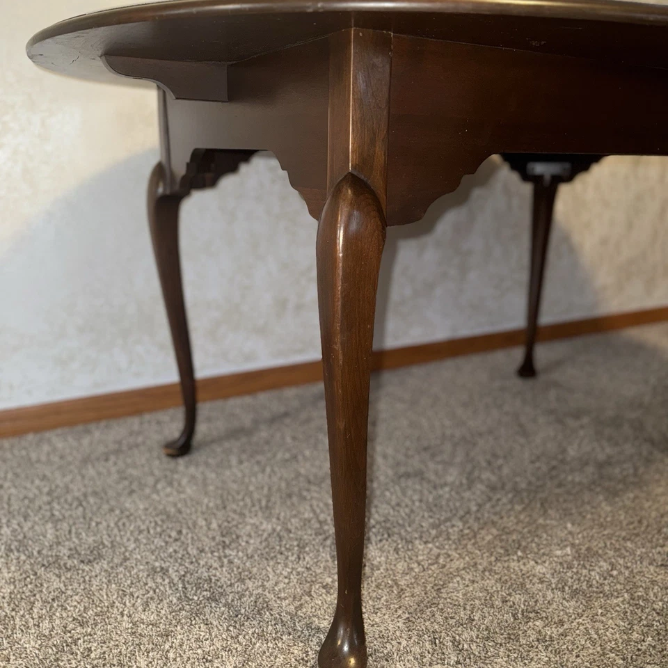 复古安妮女王风格可扩展餐桌-实木 — 第 4/4 张图片