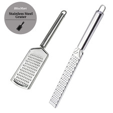 Stainless Steel Zester And Cheese Grater Set Of 2 Sharp Edge Strong And Durable