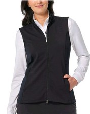 GREG NORMAN LADIES FULL ZIPPER RIBBED VEST
