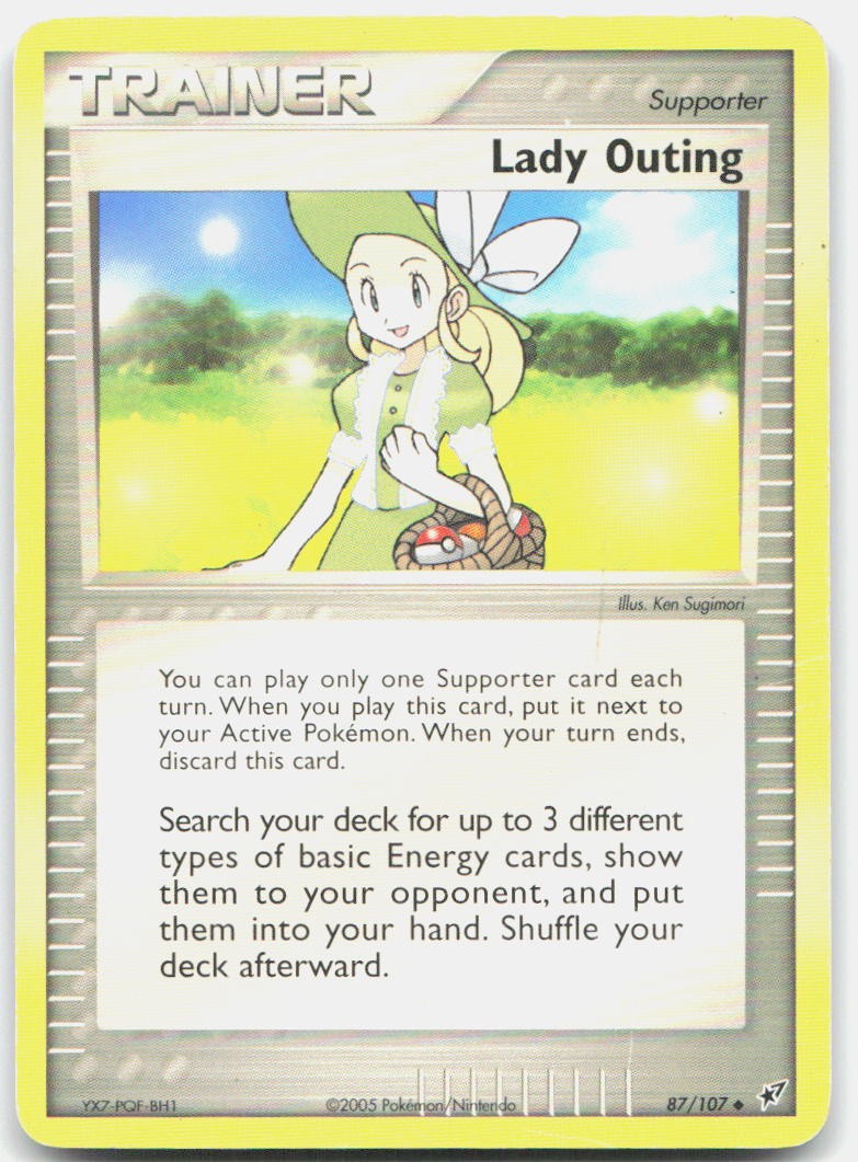 Lady Outing 87/107 Uncommon Deoxys Pokemon Moderately Played
