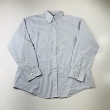 Brooks Brothers Regent Fit Dress Shirt Blue White Plaid Men s Size 16-4/5