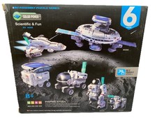 6 in 1 Solar Powered Space Station, Explorer, Shuttle, Rover, Dog, Astronaut NIB