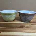 Vtg Pyrex Mixing Bowl 401 Spring Blossom Green Blue White Crazy Daisy 750ml