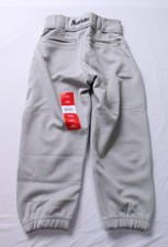 Franklin Sports Pantalones De Béisbol Y Sóftbol Para Jóvenes - Pantalones De Béisbol De Ajuste Relajado Hasta La Rodilla Para Niños - Blanco, Negro Y Gris