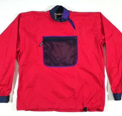 VINTAGE PATAGONIA PADDLING KAYAK JACKET MENS L RED WATERPROOF FISHING RAIN 90's