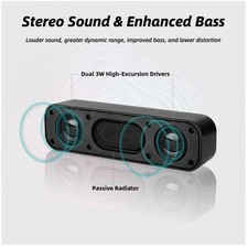 Portable Mini Sound Bar for Windows PCs - Enhanced Bass