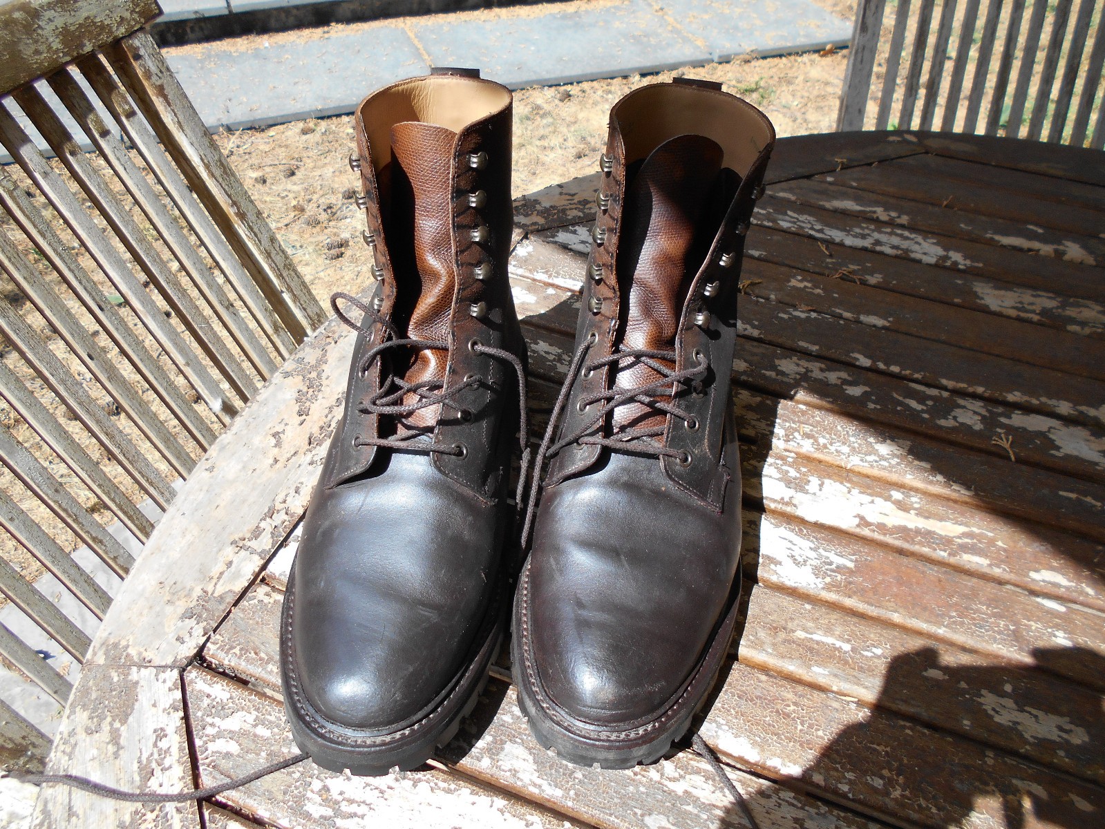 Crockett & Jones GRIZEDALE Rough Out Suede Boots VIBRAM Sole Mens UK 8 E image 7