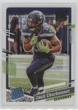 2023 Panini Clearly Donruss Rated Rookie Zach Charbonnet #91 1e19