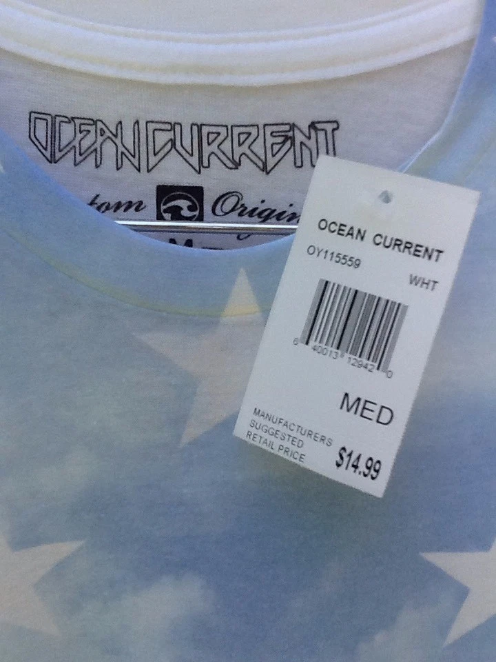 Camiseta Ocean Current para hombre talla M nueva con etiquetas Foto 3 de 4