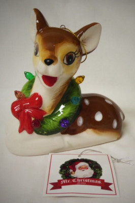 MR. CHRISTMAS LIGHTED DEER FAWN CHRISTMAS ORNAMENT