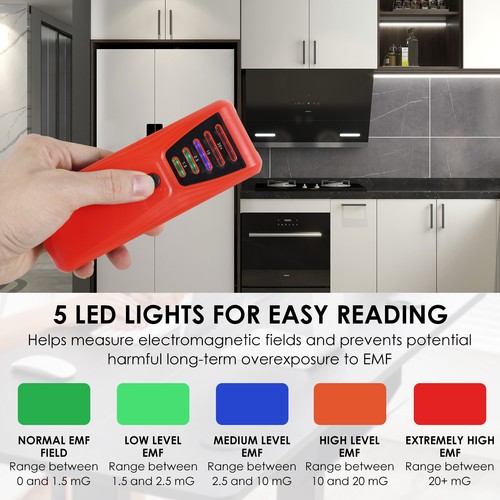 Electromagnetic Radiation Field Detector EMF Reader Battery Operated EMF Meter ⊹ - Picture 11 of 32