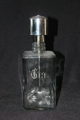 Vintage Glass Alcohol Dispenser - Gin