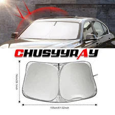 29.10x61.02" Windshield Sun Shade Visor Cover UV Block Heat Protection for Cars