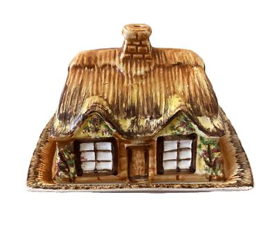 PRICE KENSINGTON COTTAGE WARE CHEESE/BUTTER DISH & COVER 1960's MADE IN ENGLAND