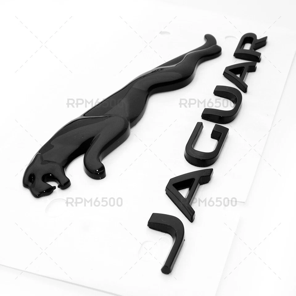 OEM Jaguar Gloss Black Liftgate Tailgate Hatch Emblem Badge Nameplate T2R27585 - Image 4 of 4