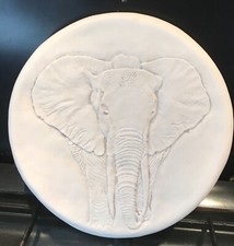 Latex mould for making this lovely large ELEPHANT  Plaque/Stepping stone