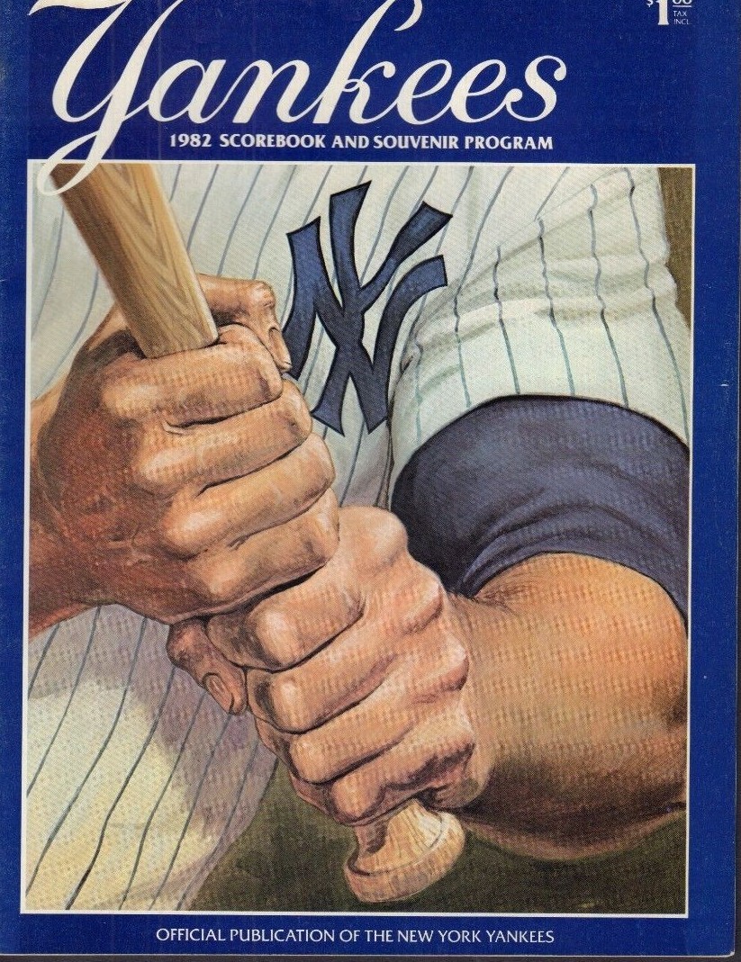 Yankees Program & Scorecard Vs California Angels July 25, 1982