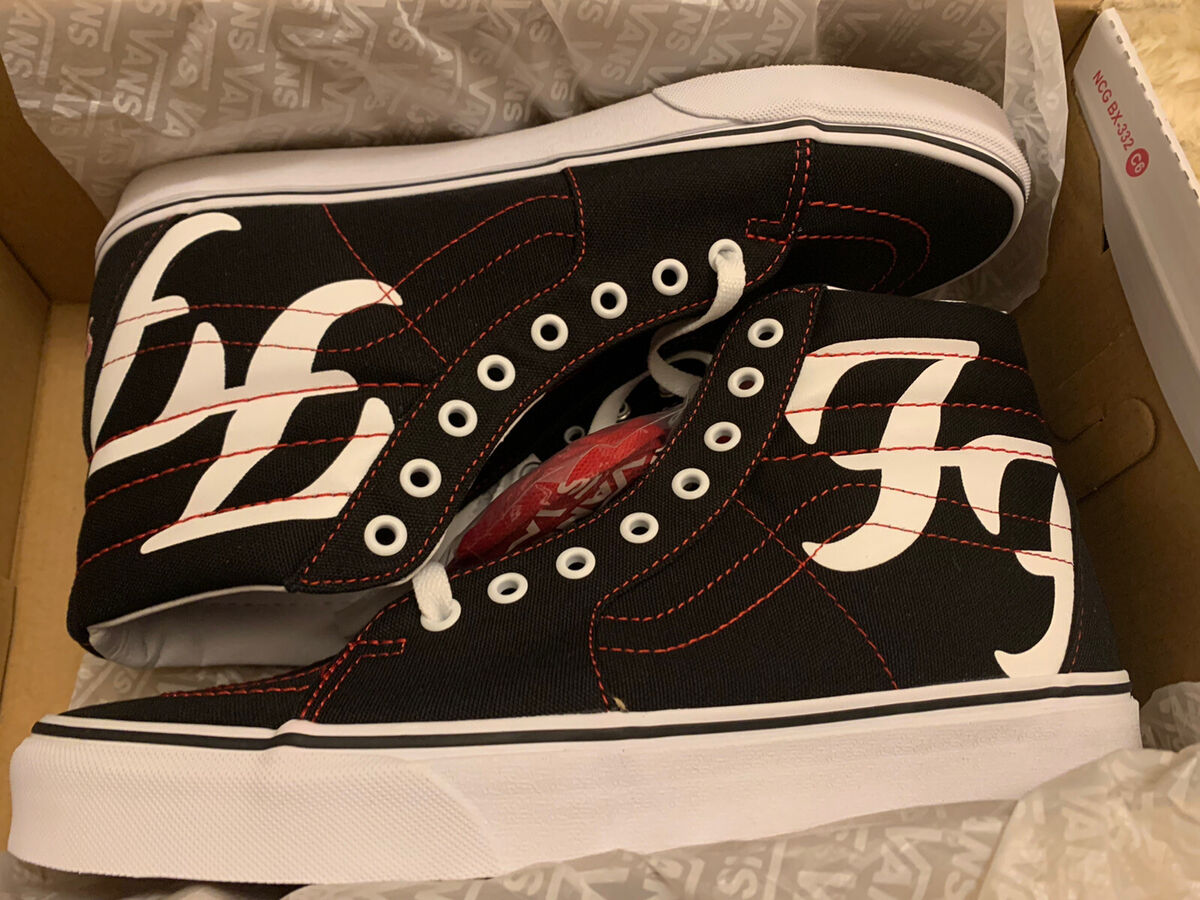 NEW RARE Men's VANS Sk8-Hi Foo Fighters Sneakers Limited NEW RARE Men's VANS Sk8-Hi Foo Fighters Sneakers Limited