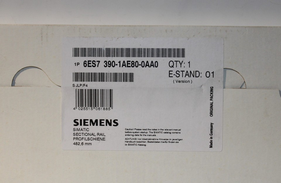 Connecteur En U Siemens 6ES7390-0AA00-0AA0 - Neuf Pour Rack Automation - Envoi Rapide