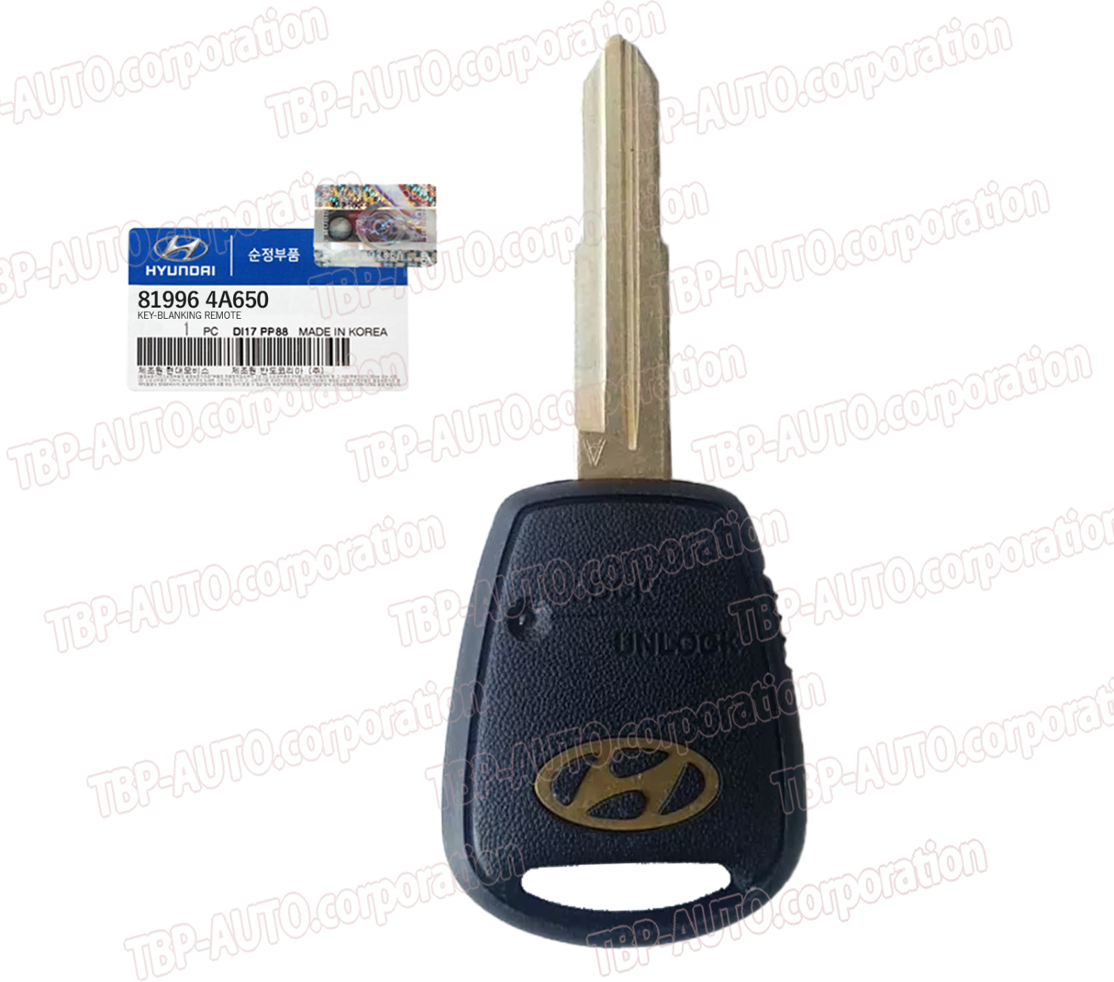 Starex Key GENUINE ® Blanking Remote Key for 2005-2006 Hyundai H-1 / Starex ...