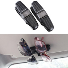 2x Universal Car Sun Visor Glasses Clip Carbo...