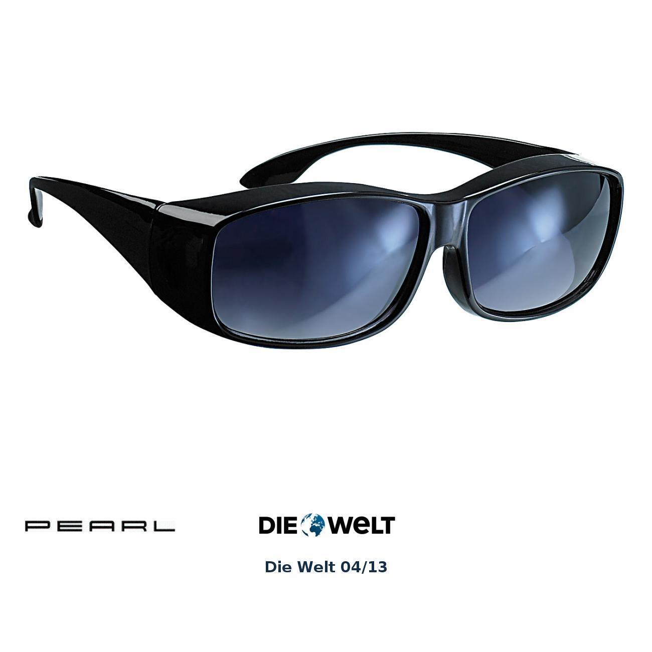 PEARL Überzieh-Sonnenbrille Day Vision für Brillenträger, UV 380
