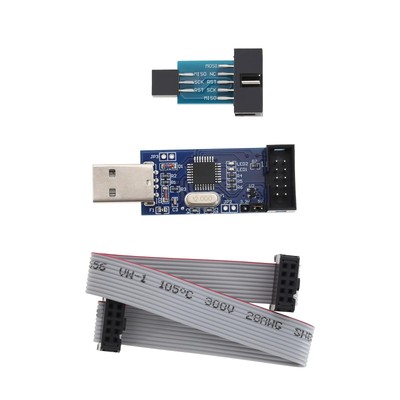 1 Set51 AVR USB ISP ASP Microcontroller Programmer Downloader with Cable 10Pi...