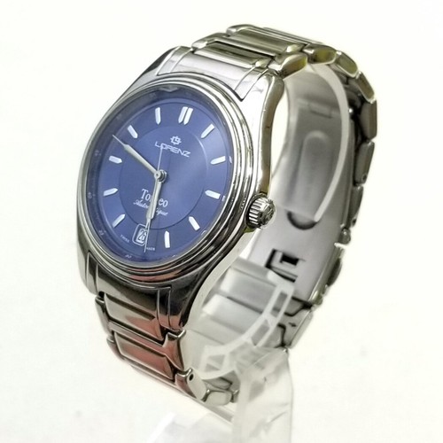 RARE,UNIQUE Men's SWISS AUTOMATIC Watch LORENZ TORNEO Ref.19989. Chip on  crystal | eBay