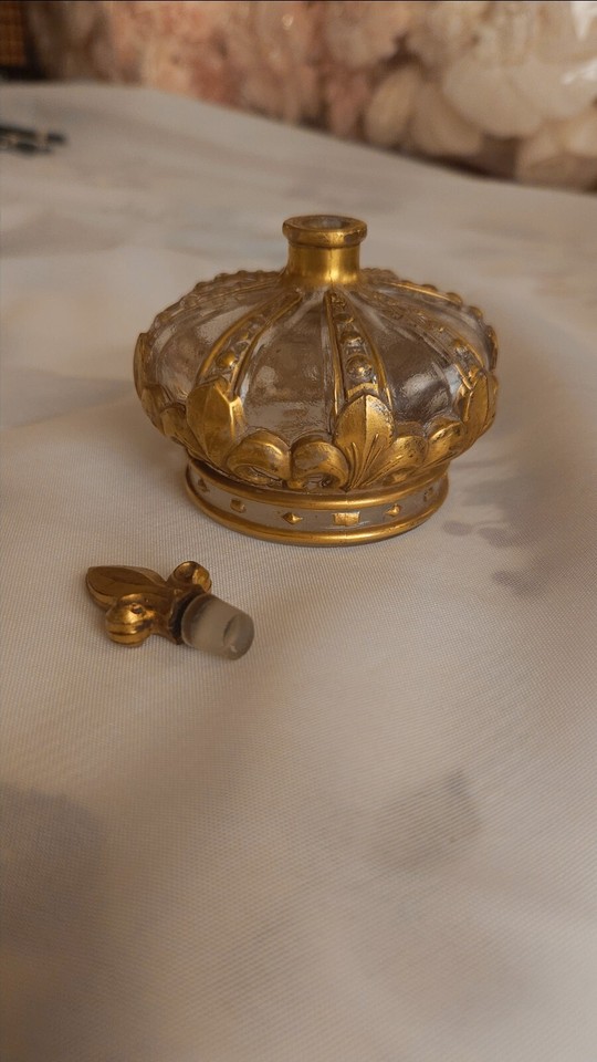 Marcel Guerlain Le Roy Le Veult Vintage Perfume Bottle 1925 with Fleur