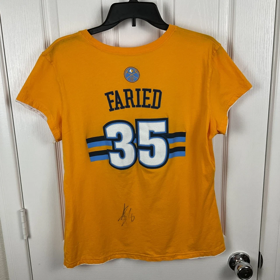 Camiseta Kenneth Faried Adidas NBA Denver Nuggets Bordada Jóvenes Niños XL Foto 2 de 4