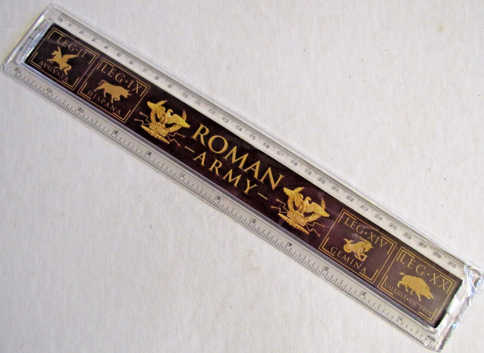 RULER PLASTIC 30cm ROMAN ARMY SOLDIERS LEGIONNAIRES CENTURION LEGIONS UNIFORM