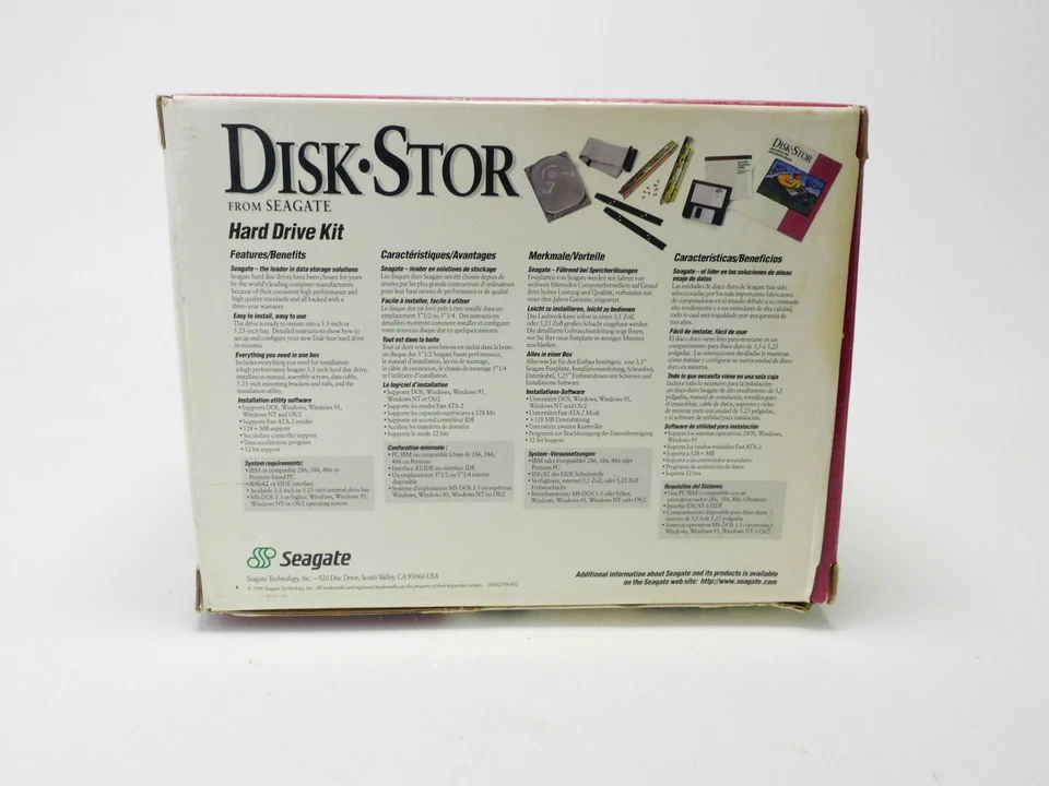 Seagate Disk-Stor Hard Drive Kit for PC/AT Compatible Computers High Performance - Image 3 of 4