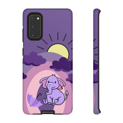 Lila Baby Elefant Regenbogen robuste Handyhülle für iPhone, Samsung Galaxy, Pixel - Bild 282 von 285